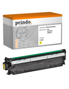 Toner Compatible Jaune pour HP ColorLaserJet CP5220 - 7 300 pages référence CE742A