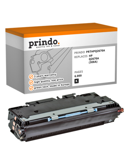 Toner Compatible Noir pour HP ColorLaserJet 3500 - 6 000 pages référence Q2670A
