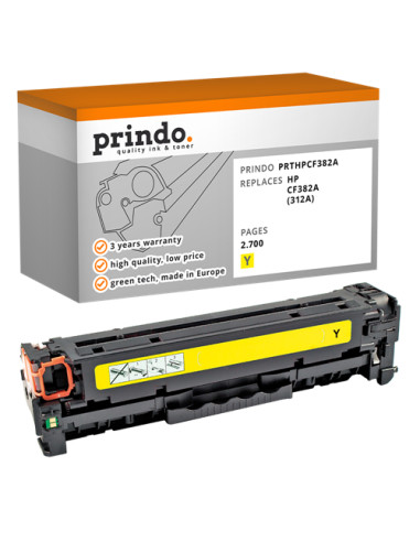 Toner Compatible Jaune pour HP LaserJet Pro 400 color MFP M476dn - 2 700 pages référence CF382A