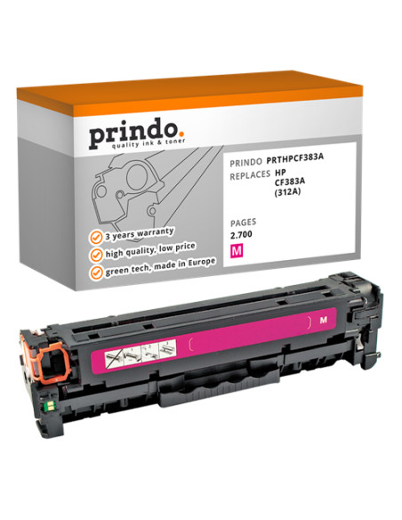 Toner Compatible Magenta pour HP LaserJet Pro 400 color MFP M476dn - 2 700 pages référence CF383A