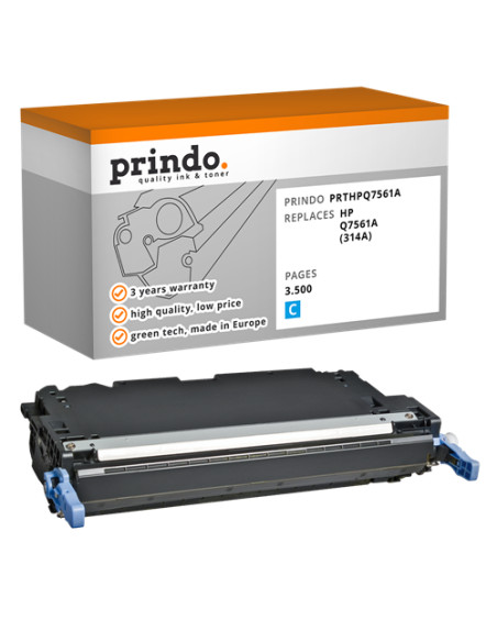 Toner Compatible Cyan pour HP ColorLaserJet 3000 - 3 500 pages référence Q7561A