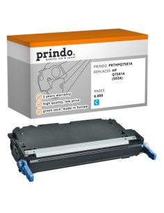 Toner Compatible Cyan pour HP ColorLaserJet 3800 - 6 000 pages référence Q7581A