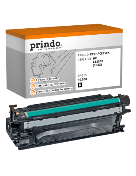 Toner Compatible Noir pour HP ColorLaserJet CM3530 - 10 500 pages référence CE250X