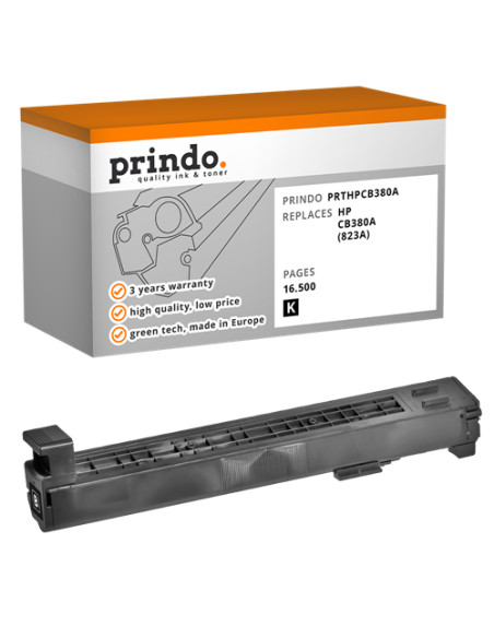 Toner Compatible Noir pour HP ColorLaserJet CP6015 - 16 500 pages référence CB380A