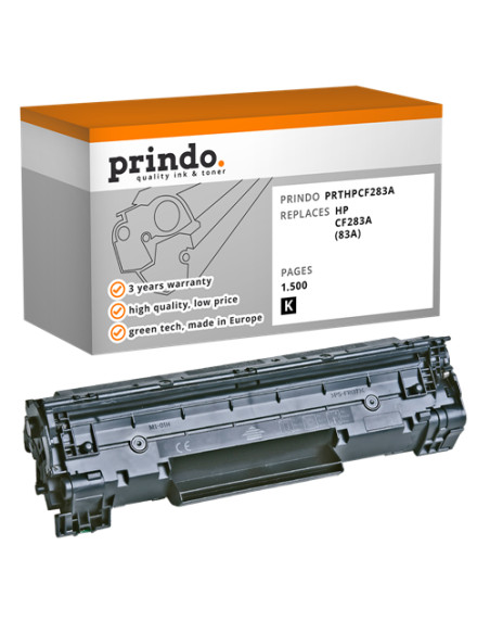 Toner Compatible Noir pour HP LaserJet Pro MFP M125nw - 1 500 pages référence CF283A