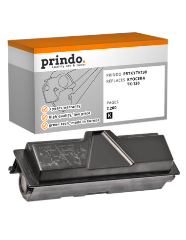 Toner Compatible Noir pour Kyocera FS-1300D - 7 200 pages référence TK-130