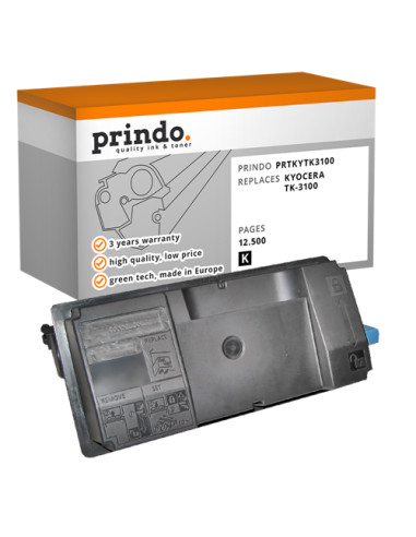 Toner Compatible Noir pour Kyocera FS-2100D - 12 500 pages référence TK-3100
