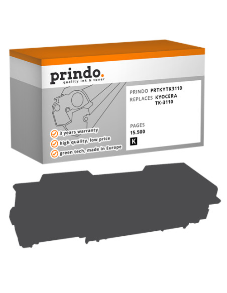 Toner Compatible Noir pour Kyocera FS-4100DN - 15 500 pages référence TK-3110