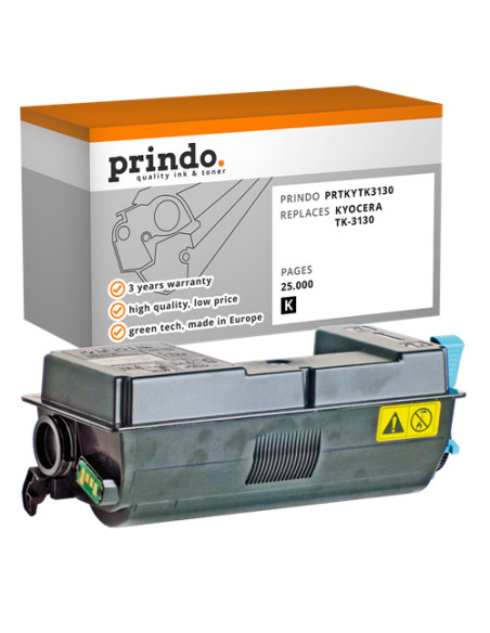 Toner Compatible Noir pour Kyocera FS-4200DN - 25 000 pages référence TK-3130