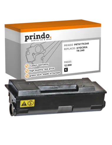 Toner Compatible Noir pour Kyocera FS-2020D - 12 000 pages référence TK-340