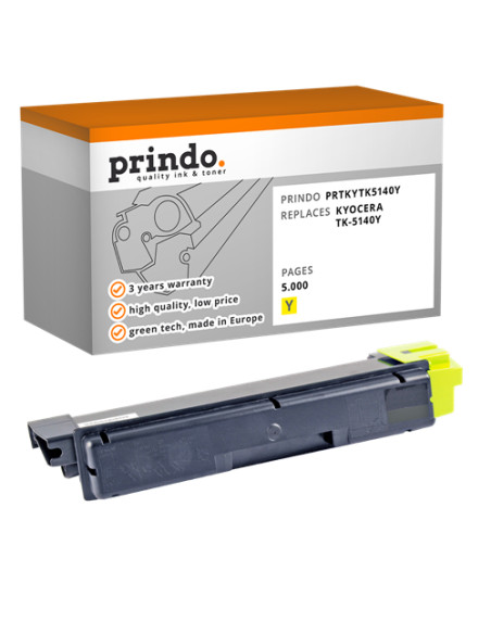 Toner Compatible Jaune pour Kyocera ECOSYS M6530cdn - 5 000 pages référence TK-5140Y