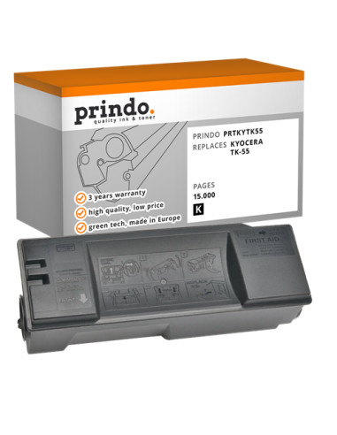Toner Compatible Noir pour Kyocera FS-1920 - 15 000 pages référence TK-55