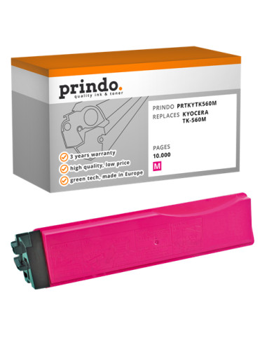 Toner Compatible Magenta pour Kyocera FS-C5300DN - 10 000 pages référence TK-560m