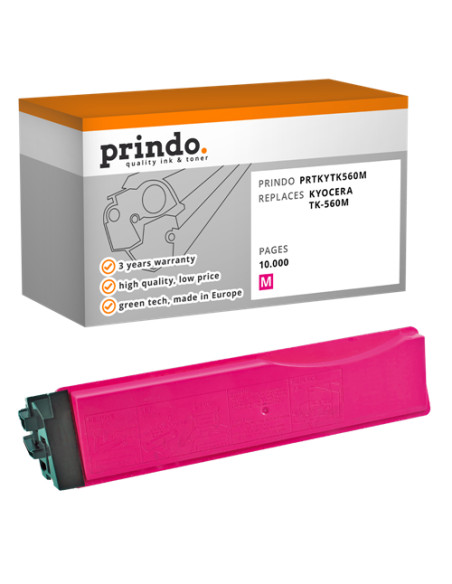 Toner Compatible Magenta pour Kyocera FS-C5300DN - 10 000 pages référence TK-560m