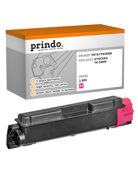 Toner Compatible Magenta pour Kyocera FS-C5150DN - 2 800 pages référence TK-580m