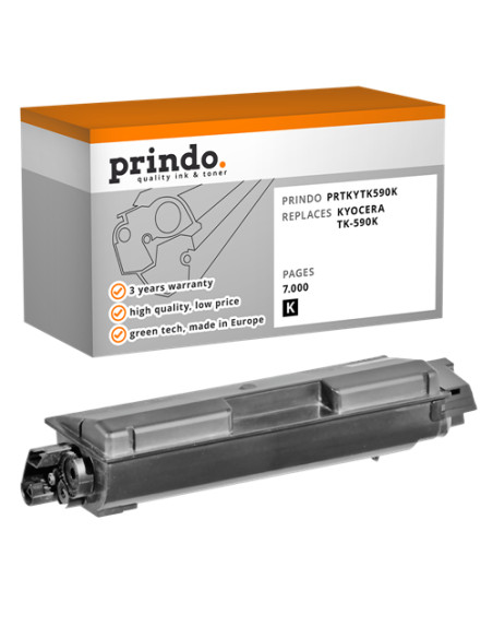 Toner Compatible Noir pour Kyocera FS-C2026MFP - 7 000 pages référence TK-590k