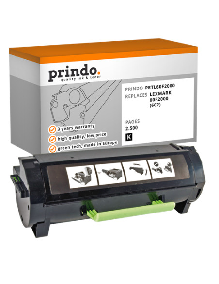 Toner Compatible Noir pour Lexmark MX310dn - 2 500 pages référence 60F2000