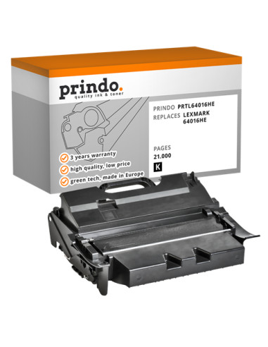 Toner Compatible Noir pour Lexmark T640 - 21 000 pages référence 64016HE