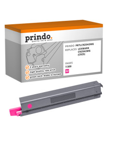 Toner Compatible Magenta pour Lexmark C925de - 7 500 pages référence C925H2MG