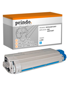 Toner Compatible Cyan pour OKI C5650 - 2 000 pages référence 43872307