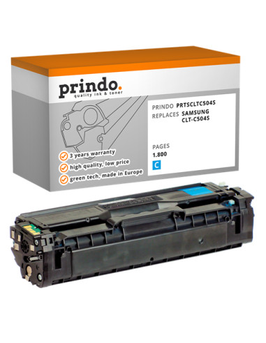 Toner Compatible Cyan pour Samsung CLP-415N - 1 800 pages référence CLT-C504S