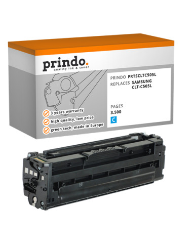 Toner Compatible Cyan pour Samsung ProXpress C2620DW - 3 500 pages référence CLT-C505L