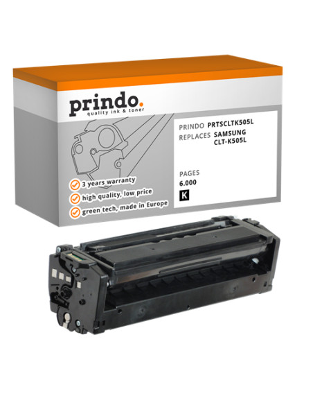 Toner Compatible Noir pour Samsung ProXpress C2620DW - 6 000 pages référence CLT-K505L