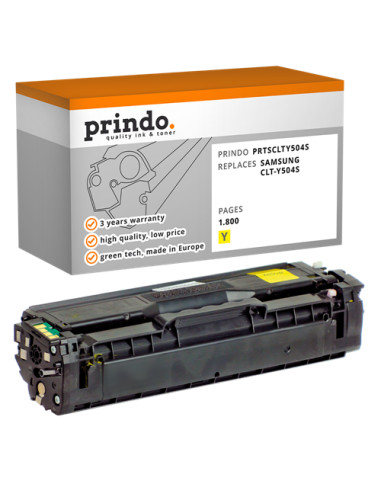 Toner Compatible Jaune pour Samsung CLP-415N - 1 800 pages référence CLT-Y504S