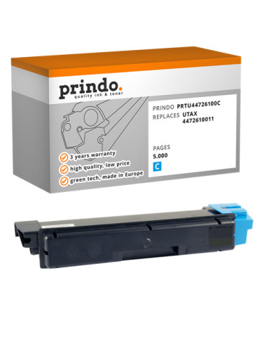 Toner Compatible Cyan pour Utax CDC 1626 - 5 000 pages référence 4472610011