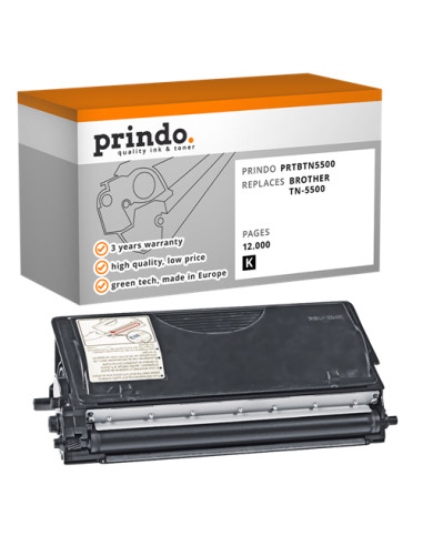 Toner Compatible Noir pour Brother HL-7050 - 12 000 pages référence TN-5500