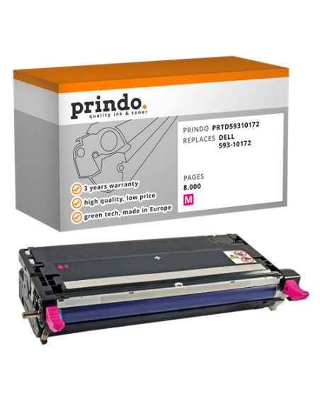 Toner Compatible Magenta pour Dell 3110cn - 8 000 pages référence 593-10172