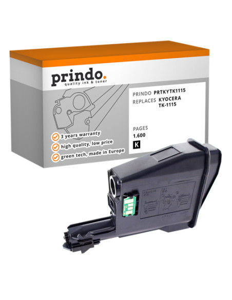 Toner Compatible Noir pour Kyocera FS-1041 - 1 600 pages référence TK-1115