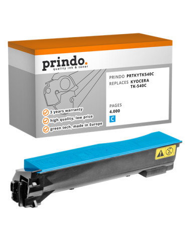 Toner Compatible Cyan pour Kyocera FS-C5100DN - 4 000 pages référence TK-540c