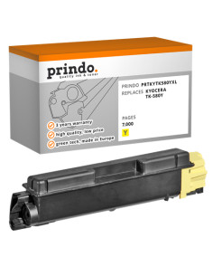Toner Compatible Jaune pour Kyocera FS-C5150DN - 7 000 pages référence TK-580y