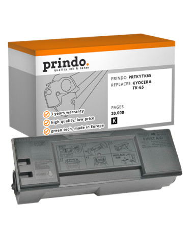 Toner Compatible Noir pour Kyocera FS-3820 - 20 000 pages référence TK-65