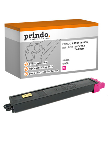 Toner Compatible Magenta pour Kyocera FS-C8020MFP - 6 000 pages référence TK-895m