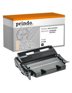 Toner Compatible Noir pour Lexmark Optra T630 - 21 000 pages référence 12A7462