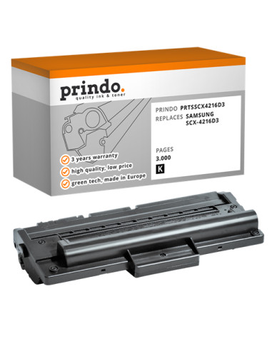 Toner Compatible Noir pour Samsung SCX-4016 - 3 000 pages référence SCX-4216D3