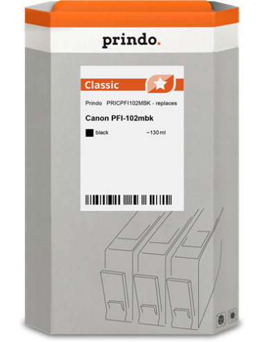 PFI-102mbk Cartouche compatible Noire mat pour traceur CANON 0894B001 - 130ml référence 0894B001