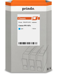 PFI-107c Cartouche compatible Cyan pour traceur CANON 6706B001 - 130ml référence 6706B001