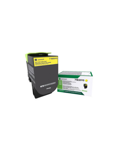 71B20Y0 - TONER JAUNE ORIGINAL LEXMARK 2300 PAGES 
