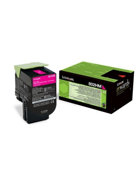 80C2HM0 - Toner Magenta original Lexmark 3000 pages 