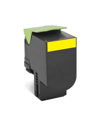 80C2HY0 - Toner Jaune original Lexmark 802HY - 3000 pages 