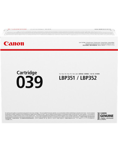 0287C001 - Toner original Canon 039 noir 11000 pages 