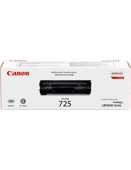 3484B002 - Toner original Canon 725 noir 1600 pages 