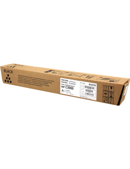 842030 - Toner Noir Original pour Ricoh Aficio MP C2000, C2500, C3000 