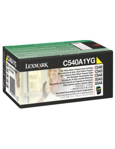 C540A1YG - Toner Jaune original Lexmark - 1000 pages 