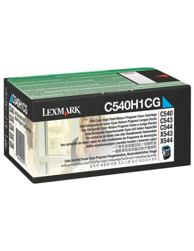 C540H1CG - Toner Cyan original Lexmark - 2000 pages 