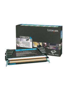 C736H1CG - Toner Cyan original Lexmark - 10000 pages 