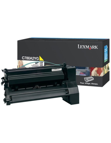 C780A2YG - Toner Jaune original Lexmark - 6000 pages 